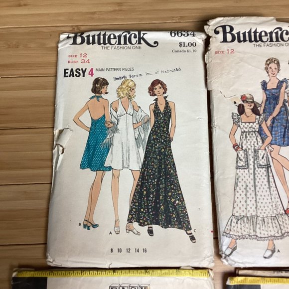 Vintage Sewing Patterns:60s & 70s size 12 - Picture 2 of 10